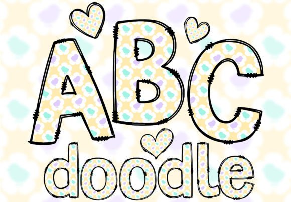 Download Easter Doodle Font PNG Letters Alphabet - Doodle font png Collection