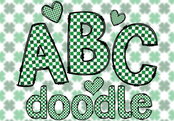 Download Doodle Font PNG Sublimation St Patricks - Doodle font png Collection