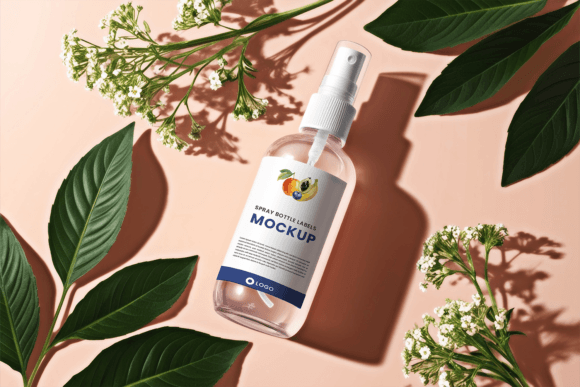 Download Realistic Spray Bottle Label Mockup - Spray bottle label Collection