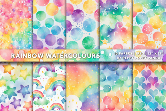 Download Rainbow Watercolor Background Texture - Background texture Collection