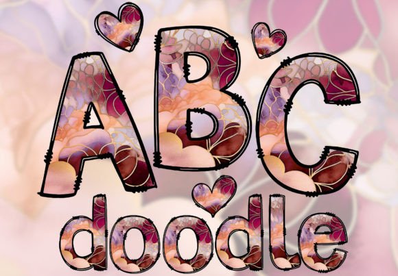 Download Doodle Font PNG Alphabet Letters Groovy - Doodle font png Collection