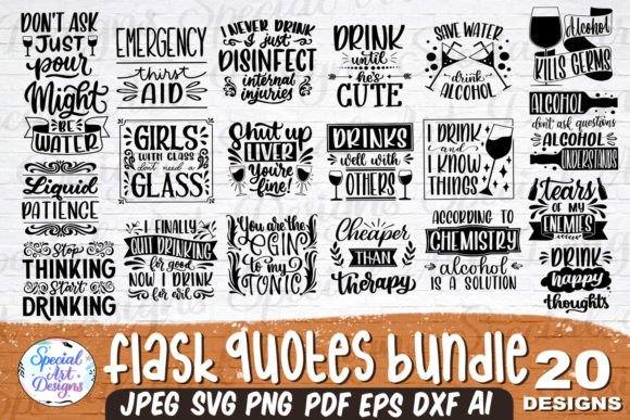 Download Flask Quotes Svg Bundle - Flask Collection