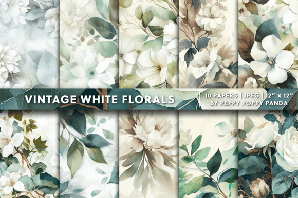 Download Vintage White Floral Background Texture - Background texture Collection