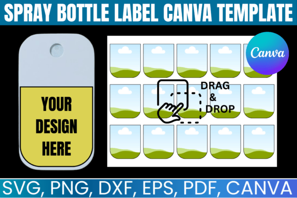 Download Spray Bottle Label Canva Template - Spray bottle label Collection