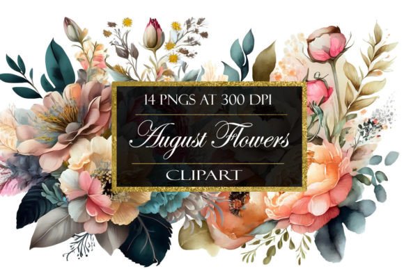 Download August Flower Clipart - August Collection