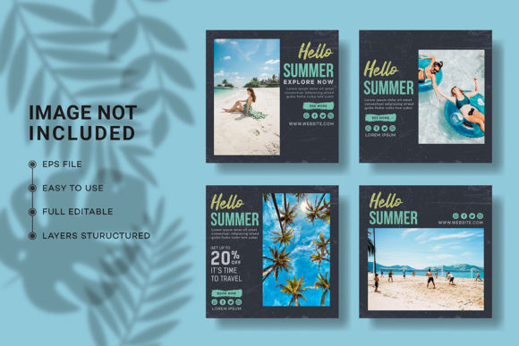 Download Summer Social Media Post Collection - Post collection Collection
