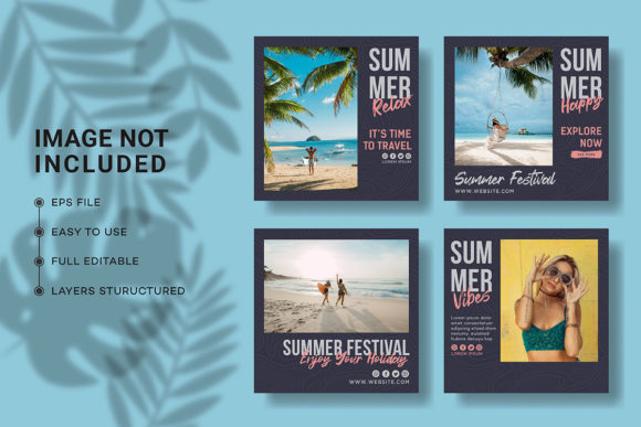 Download Summer Social Media Post Collection - Post collection Collection