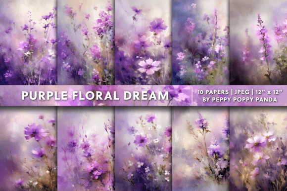 Download Purple Floral Dream Background Texture - Background texture Collection