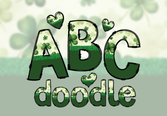 Download St Patrick's Day Doodle Font PNG Letters - Doodle font png Collection