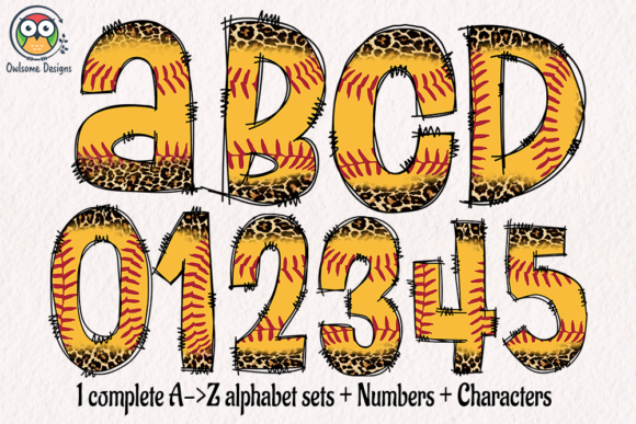 Download Softball Doodle Font Png - Doodle font png Collection