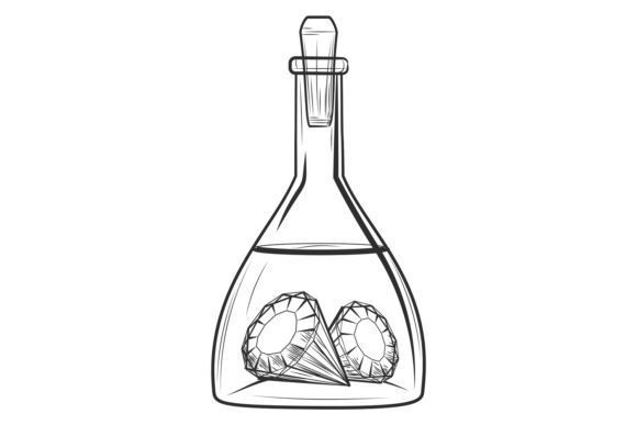 Download Diamonds in Chemical Flask. Scientific L - Flask Collection