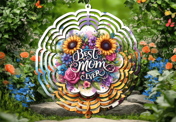 Download Sunflower Floral Mom Gift Wind Spinner - Floral mom gift Collection