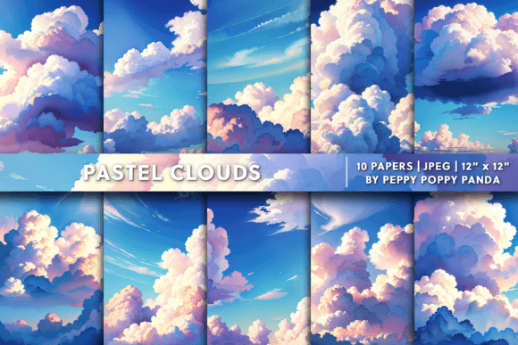 Download Pastel Clouds Background Texture - Background texture Collection