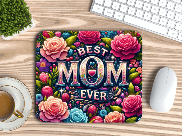 Download Floral Ornament Mom Gift Mousepad PNG - Premium Resources